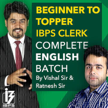 Beginner to Topper IBPS Clerk Complete English (By Vishal Sir and Ratnesh Sir) |_3.1