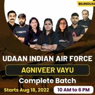 UDAAN INDIAN AIR FORCE AGNIVEER VAYU Complete Batch | Bilingual | Live Classes By Adda247