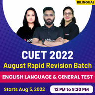 CUET 2022 | ENG+GT Online Live Classes | August Rapid Revision Batch by Adda247