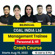 COAL INDIA Ltd Management Trainee | Personnel & HR | Crash Course Batch | Online Live Classes By Adda247