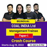 COAL INDIA Ltd Management Trainee | Paper-I | Crash Course Batch | Online Live Classes By Adda247