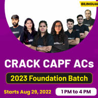 CRACK CAPF ACs 2023 Foundation Batch | Online Live Classes By Adda247