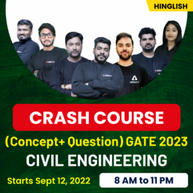 Gate Civil Engineering 2023 Online Live Classes (Concept + Question) Crash Course By Adda247