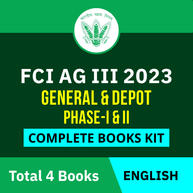 FCI AG III General & Depot Phase-I & II 2023 Complete Books Kit(English Printed Edition) By Adda247