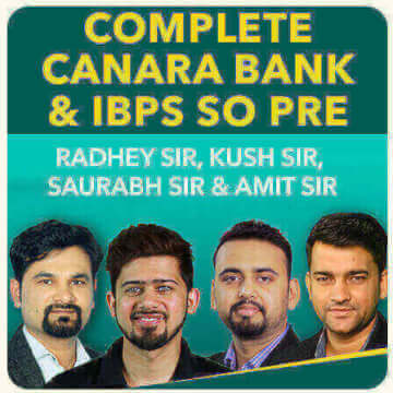 Complete Canara Bank & IBPS SO Pre Batch By Radhey Sir, Kush Sir, Saurabh Sir & Amit Sir (Live Classes) |_4.1