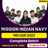MISSION INDIAN NAVY AGNIVEER SSR/MR 2023 Complete Batch | Bilingual | Online Live Classes By Adda247