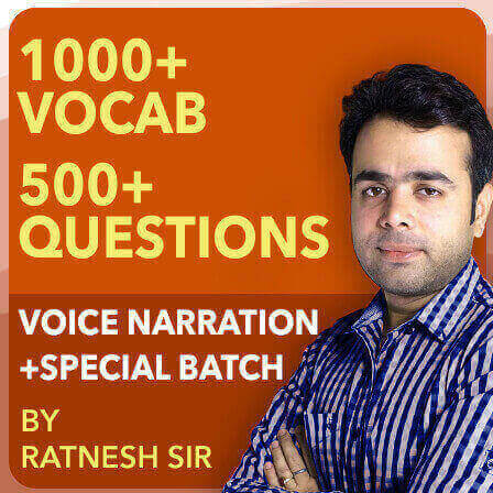 1000+Vocab 500+Questions Voice Narration+Special Batch By Ratnesh Sir (Live Classes) | 50 seats extended |_3.1