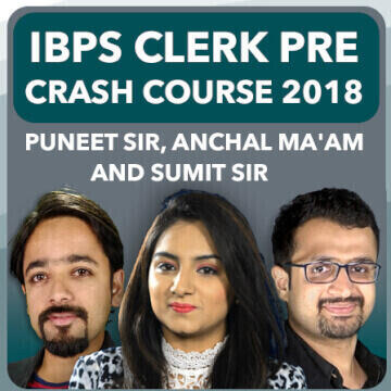 IBPS Clerk Pre Crash Course 2018 By Puneet Sir, Sumit Sir and Anchal Ma'am (Live Classes) | Latest Hindi Banking jobs_3.1