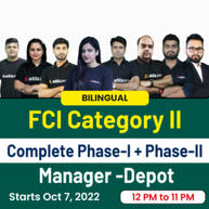 FCI Category II | Manager-Depot | Complete Phase-I + Phase-II Batch | Live Classes By Adda247