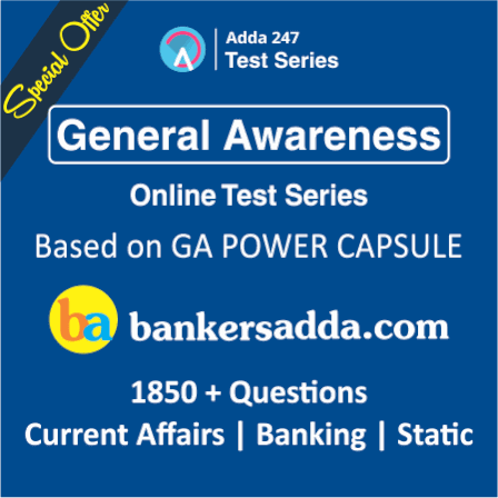 General Awareness Online Test Series (Based On GA Power Capsule): Special Package |_3.1