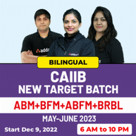 CAIIB ABM+BFM++ABFM+BRBL | NEW TARGET BATCH | MAY-JUNE 2023 EXAM | BILINGUAL LIVE CLASSES BY ADDA247
