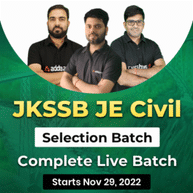 JKSSB JE Civil Selection Batch | Online Live Classes By Adda247