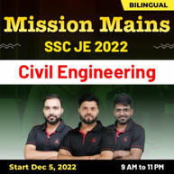 Mission Mains SSC JE 2022 | Civil Engineering | Online Live Classes By Adda247
