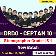 DRDO - CEPTAM 10 | Stenographer Grade- I&II | New Batch | Hinglish | Online Live Classes By Adda247