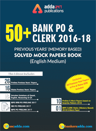 50+ Bank PO/Clerk (Pre + Mains) 2016-18 Previous Years' Memory Based Papers |_3.1