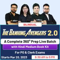 The Banking Avengers 2.0 | A Complete 360° Prep Live Batch with Hindi Medium Book Kit | For PO & Clerk Exams By Adda247