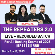 The Repeaters 2.0 | Comprehensive Live + Recorded Batch | With English Medium Book | For All Banking Exams of 2023 | IBPS SBI RRB | IBPS SBI RRB Batch | Online Live Classes By Adda247