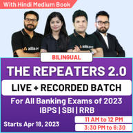The Repeaters 2.0 | Comprehensive Live + Recorded Batch | With Hindi Medium Book | For All Banking Exams of 2023 | IBPS SBI RRB | Online Live Classes By Adda247
