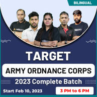 TARGET ARMY ORDNANCE CORPS 2023 Complete Batch | Bilingual | Online Live Classes By Adda247