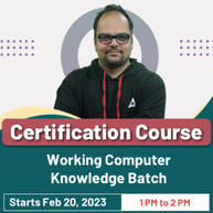 Certification Course | Working Computer Knowledge Batch | Online Live Classes By Adda247