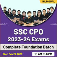 SSC CPO 2023-24 Exams Complete Foundation Batch | Hinglish | Online Live Classes By Adda247
