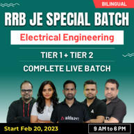 RRB JE Electrical Special batch | Online Live Classes By Adda247