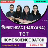 निश्चय HSSC (HARYANA) TGT Home Science Online Live Classes | Bilingual | Complete Batch By Adda247