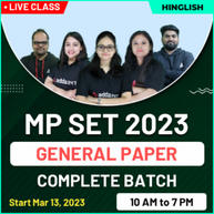 MP SET 2023 General Paper Complete Batch | Hinglish | Online Live Classes By Adda247