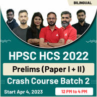 HPSC HCS 2022 Prelims (Paper I + II) Crash Course Batch 2 - Bilingual - Live Classes By Adda247