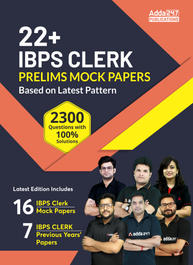 20+ IBPS Clerk Prelims 2023 Mocks Papers Book (English Printed Edition) by Adda247