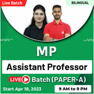 MP Assistant Professor Live Batch ( PAPER-A ) | Bilingual | Online Live Classes By Adda247