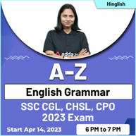 A-Z English Grammar For SSC CGL, CHSL, CPO 2023 Exam | Hinglish | Online Live Classes by Adda247