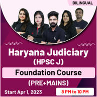 Haryana Judiciary (HPSC J) Foundation Course (Pre+Mains) Batch | Online Live Classes By Adda247