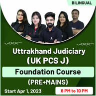 Uttrakhand Judiciary (UK PCS J) Foundation Course (PRE+MAINS) Batch | Online Live Classes By Adda247