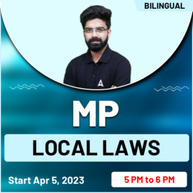 MP LOCAL LAWS | Bilingual | Complete Batch | Online live Classes By Adda247