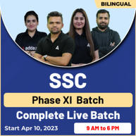 SSC Phase XI Complete Live Batch | Bilingual | Online Live Classes By Adda247