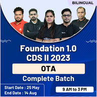 Foundation 1.0 CDS II 2023 (OTA) Complete Batch | Bilingual | Online Live Classes By Adda247