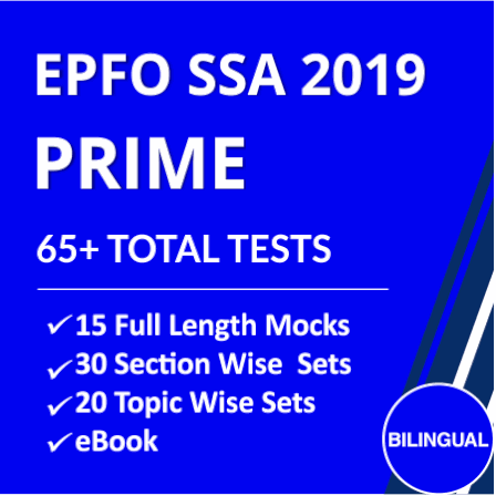 EPFO SSA & Assistant 2019: Prime Test Series |_4.1