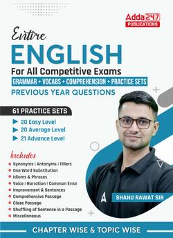 Entire English(Grammar + Vocabs + Comprehension + Practice Sets) for All Competitive Exams (English Printed Edition) by Adda247