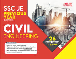 SSC JE Civil Engineering Previous Year Questions Book (English Printed Edition) By Adda247