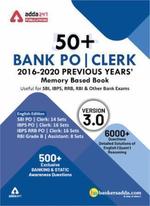 50+ Bank PO and Clerk 2016-20 Previous Years Memory Based Papers Book (English Printed Edition)