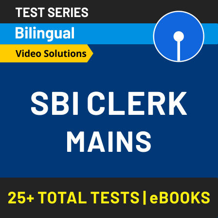 SBI Clerks Mains Test Series