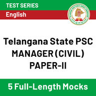 Telangana State PSC Manager (Civil) Paper-II 2020 Online Test Series