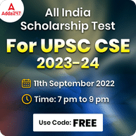 All India Scholarship Test for UPSC CSE 2023-24 | Bilingual | Online Test Series By Adda247