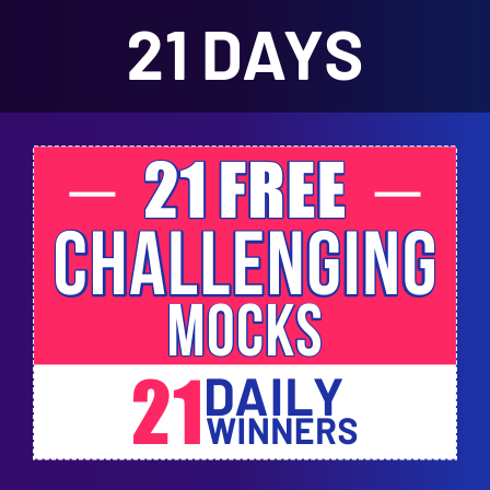21 Days, 21 Free Challenging Mocks: All Exams, Practice from Home_3.1