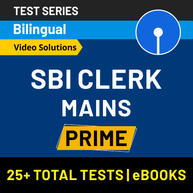 SBI Clerk Mains Prime 2020 Online Test Series