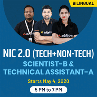 SCIENTIST B & TECHNICAL ASSISTANT-A | NIC ( Tech + Non -Tech ) 2.O | Bilingual | Live Classes
