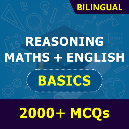 Maths, Reasoning & English Basics 2021 Online Test Series |_40.1