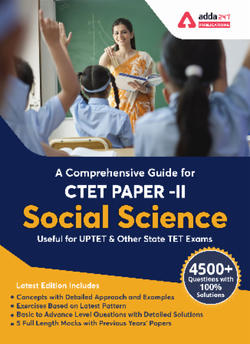 A Comprehensive Guide for CTET PAPER-II (Social Science) | English Medium