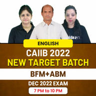 CAIIB 2022 | BFM + ABM | English Medium Online Live Classes | Dec 2022 Exam New Target Batch By Adda247